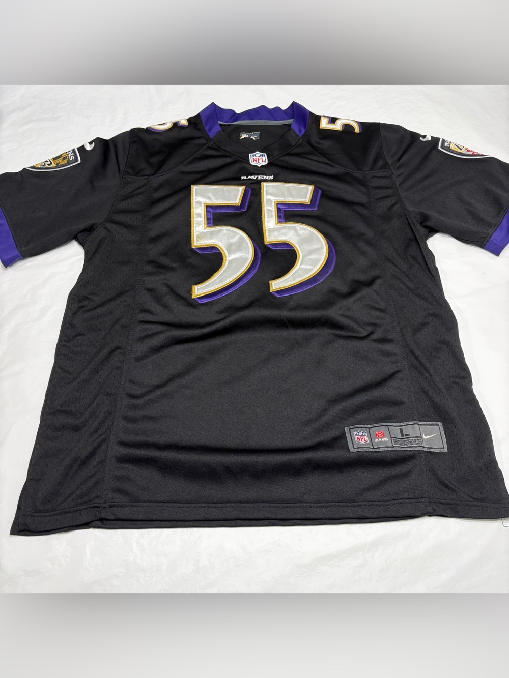 Baltimore Ravens Terrell Suggs #55 Black Nike NFL Jersey Men’s Large